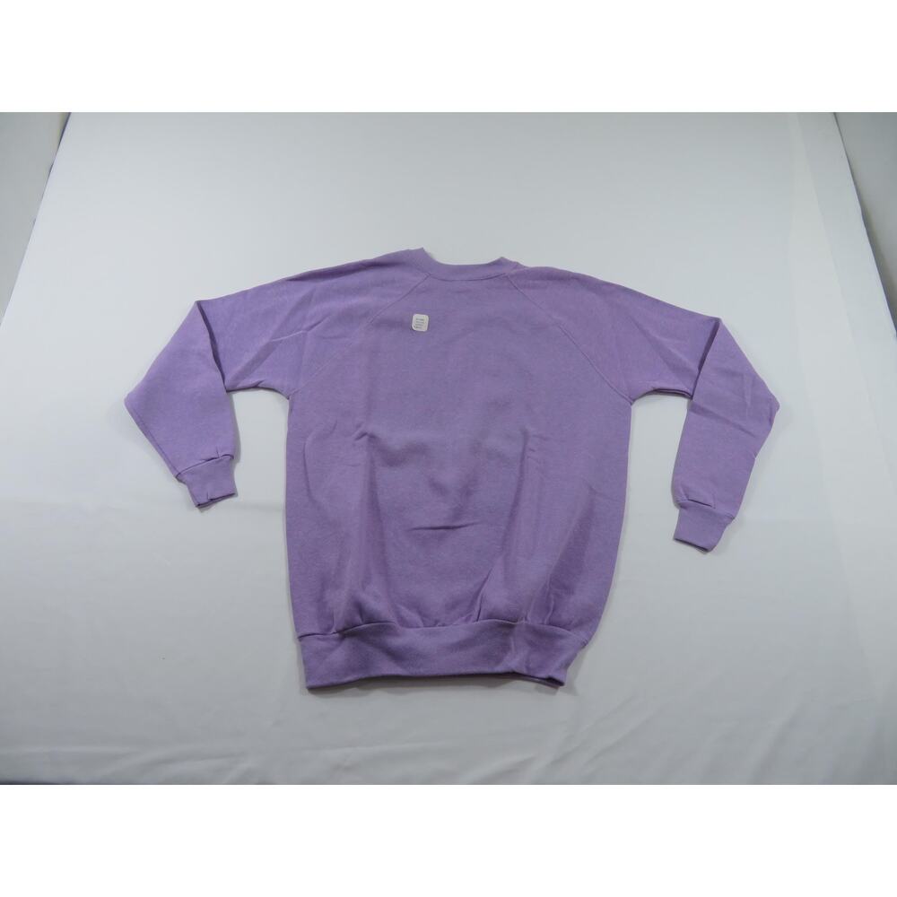 Oakbrook Plain Blank Raglan Sleeve Purple Sweatshirt Womens Sz L-XL? New 90s